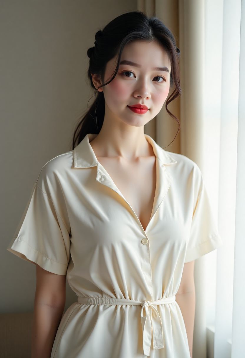 海边夜市的灯光